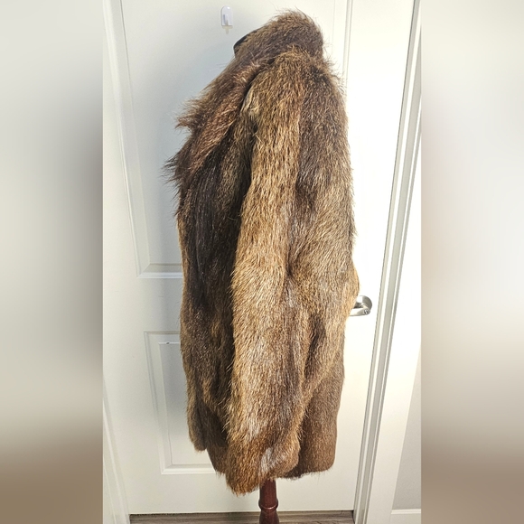 Vintage Fur Jacket Brown Fur Coat - Picture 9 of 16